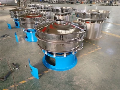 39 inches single deck rotary vibrating screen delivery to Pakistan