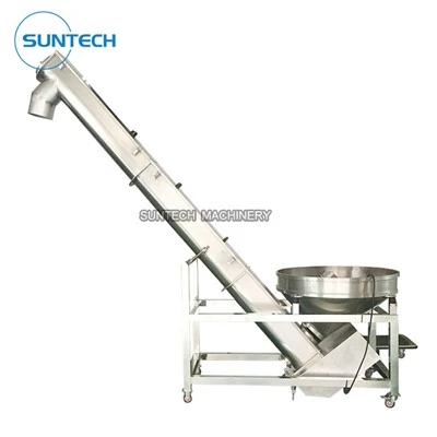Inclined Food Sugar Auger Conveyor Feeder